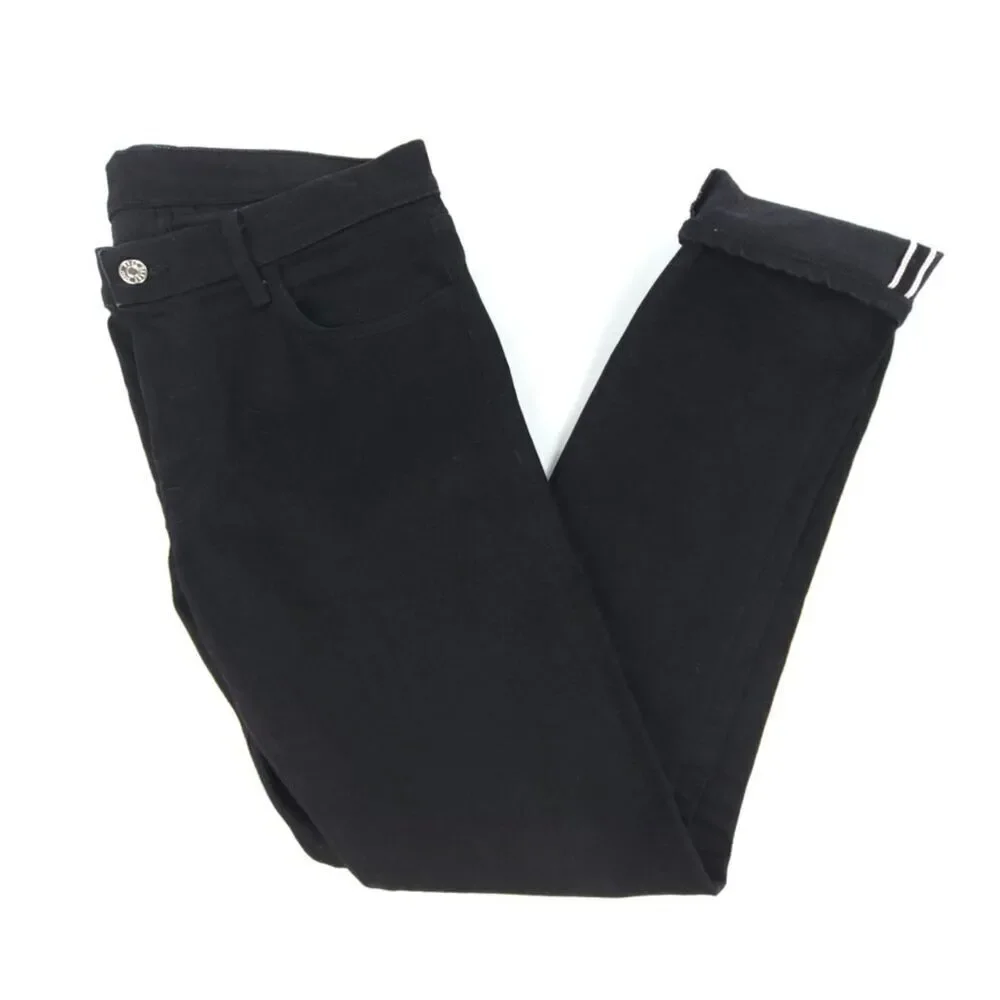 BUCK MASON Slim Fit Japanese Selvedge Jeans Black Denim Minimal Quiet Luxury 34